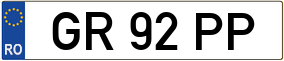 Trailer License Plate